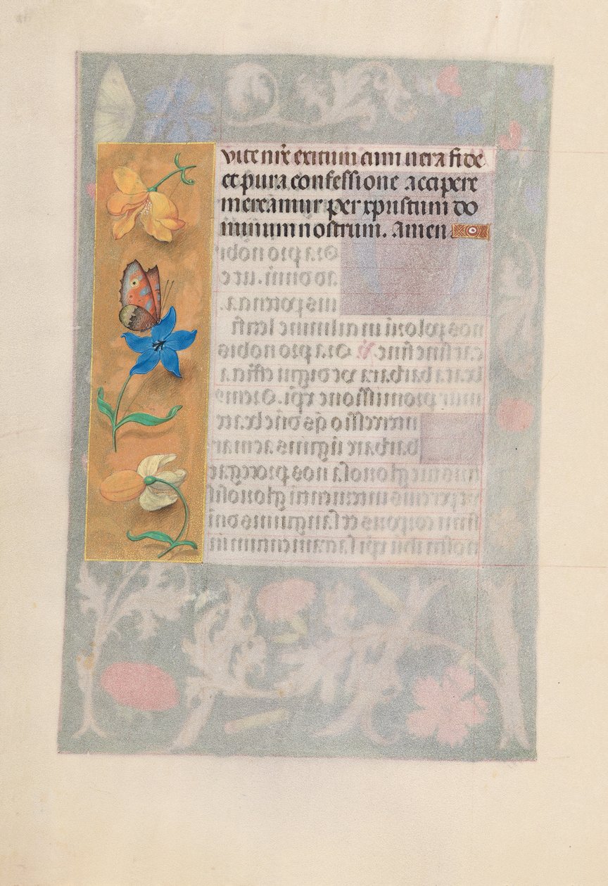 Izabella katolikus királyné, spanyol királynő órái: Fol. 192v, c. 1500. alkotó: Master of the First Prayerbook of Maximillian