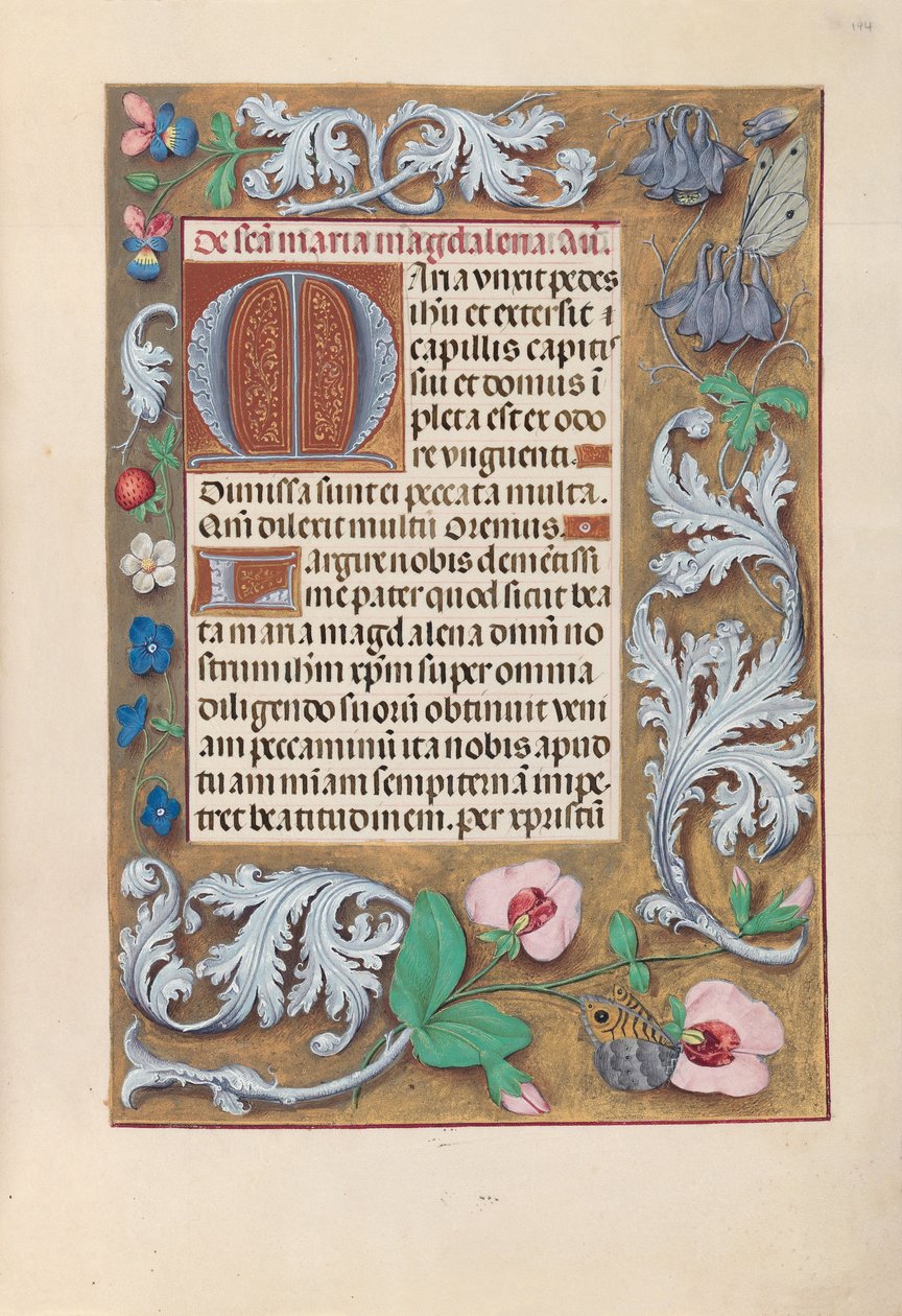 Izabella katolikus királyné, spanyol királynő órái: Fol. 194r, c. 1500. alkotó: Master of the First Prayerbook of Maximillian
