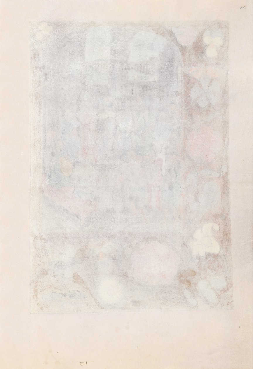 Izabella katolikus királyné, spanyol királynő órái: Fol. 195r, c. 1500. alkotó: Master of the First Prayerbook of Maximillian