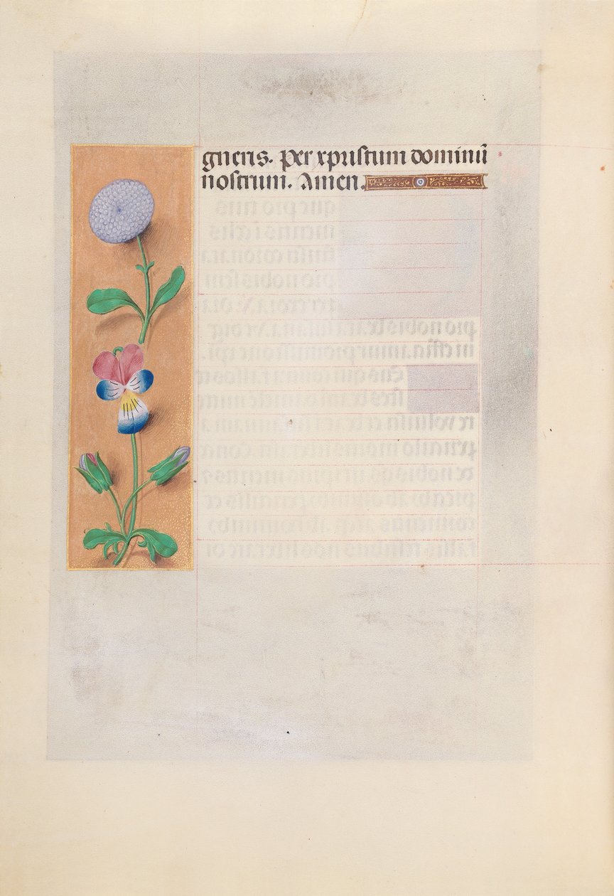Izabella katolikus királyné, spanyol királynő órái: Fol. 196v, c. 1500. alkotó: Master of the First Prayerbook of Maximillian
