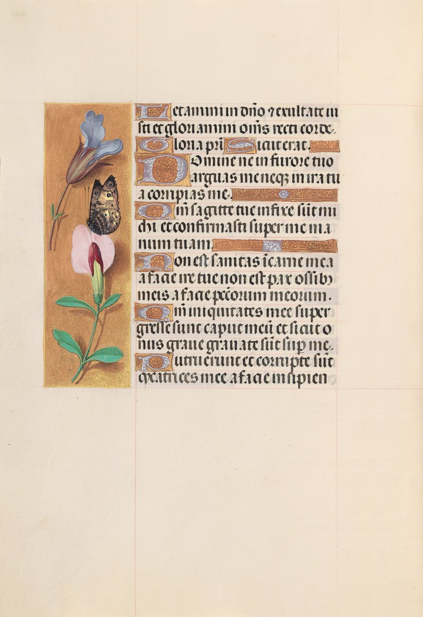 Izabella katolikus királyné, spanyol királynő órái: Fol. 202v, c. 1500. alkotó: Master of the First Prayerbook of Maximillian