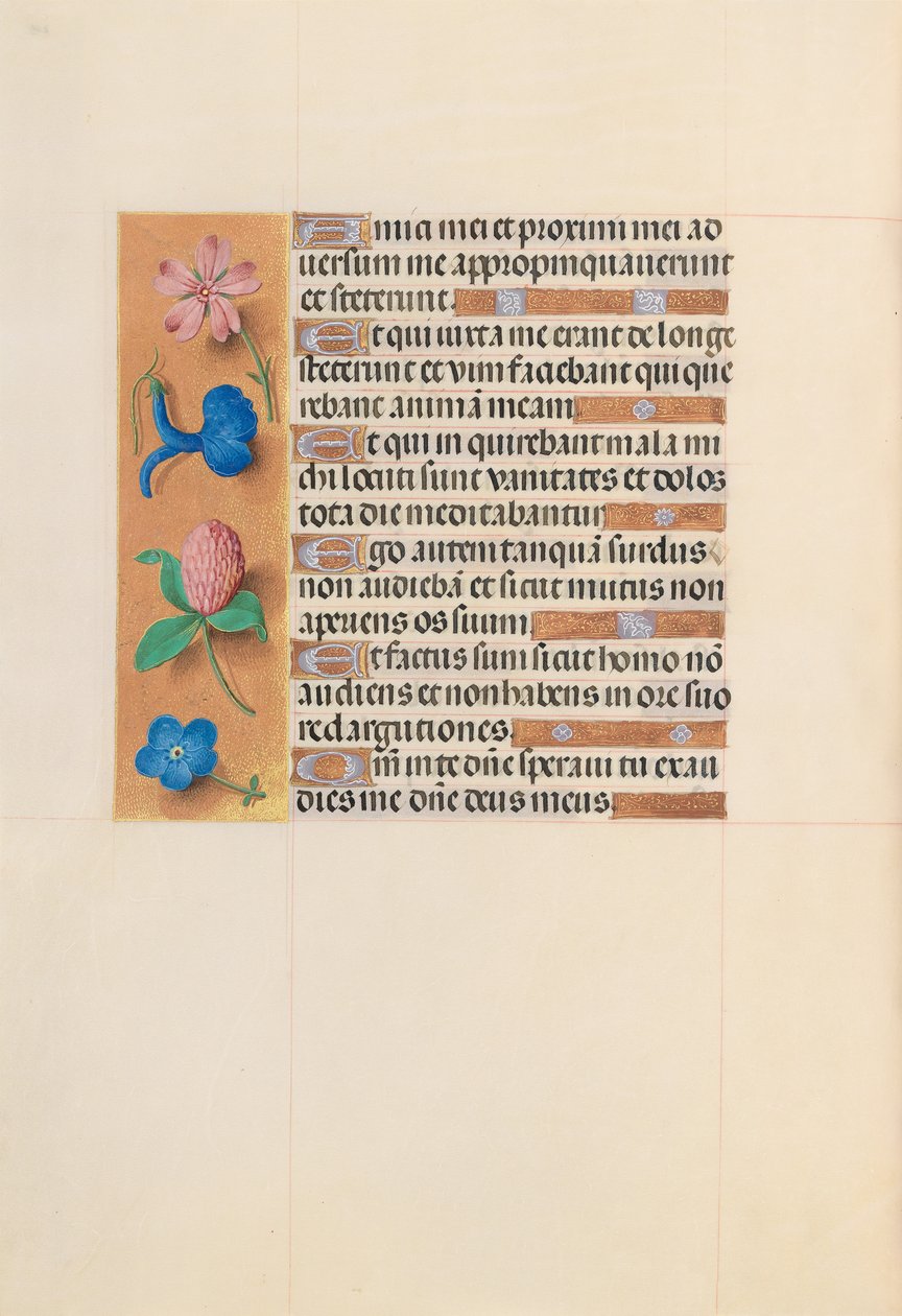 Izabella katolikus királyné, spanyol királynő órái: Fol. 203v, c. 1500. alkotó: Master of the First Prayerbook of Maximillian