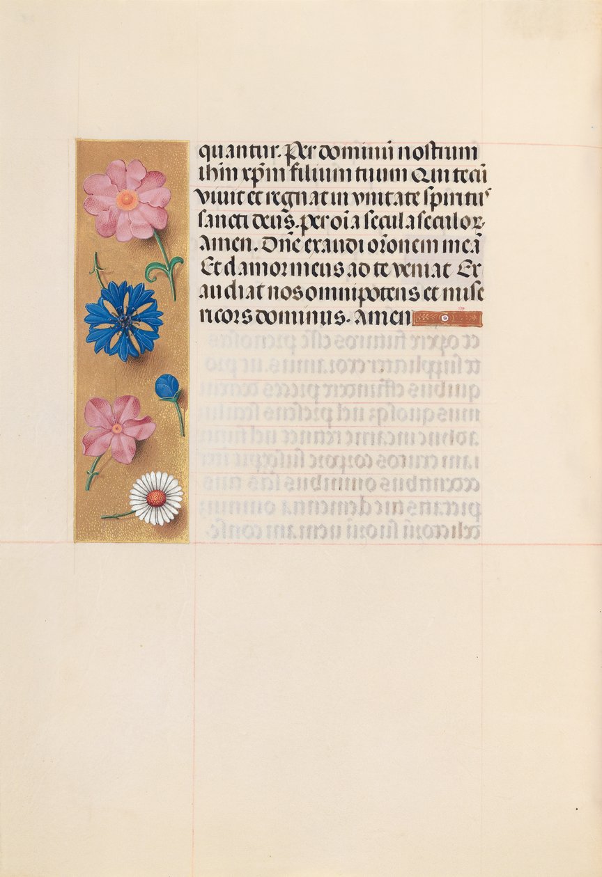 Izabella katolikus királyné, spanyol királynő órái: Fol. 218v, Halotti Hivatal, c. 1500. alkotó: Master of the First Prayerbook of Maximillian