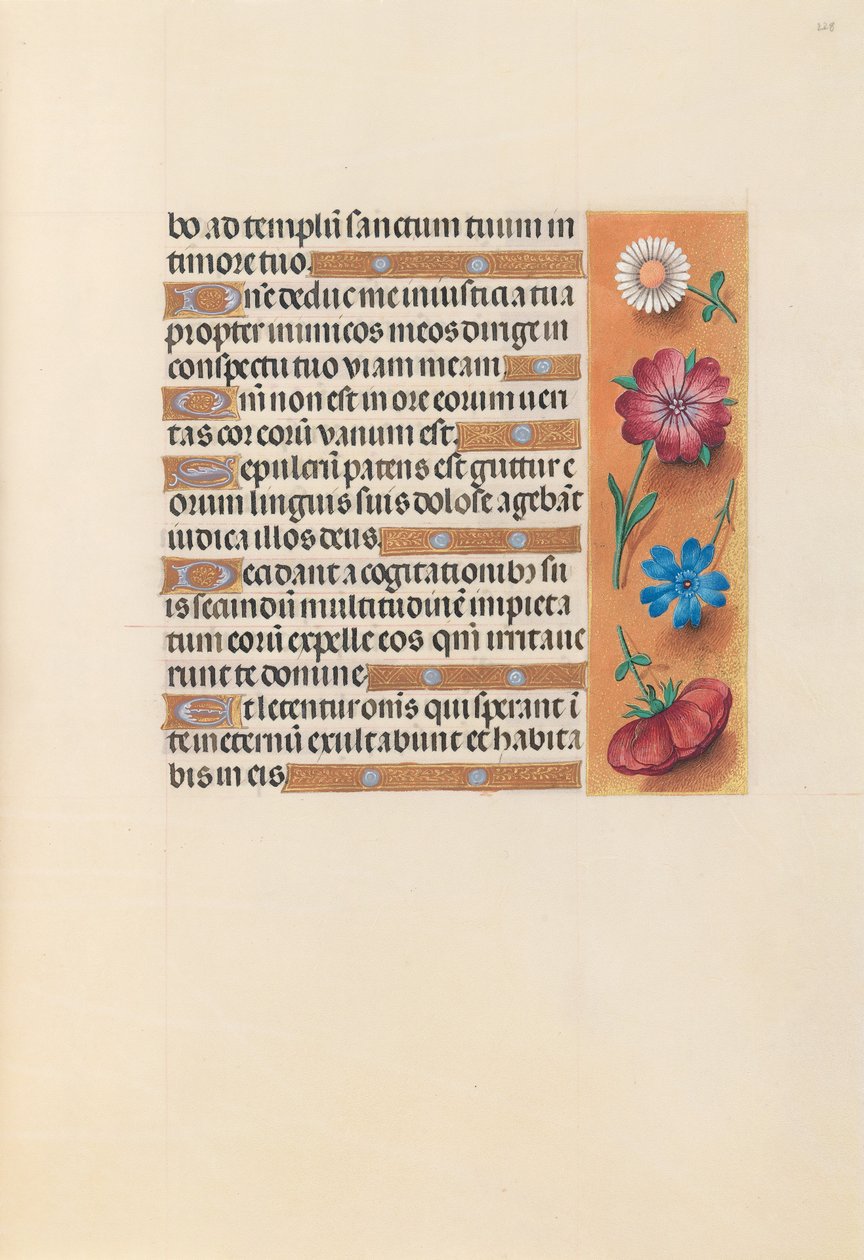Izabella katolikus királynő, Spanyolország királynőjének órái:  Fol. 228r alkotó: Master of the First Prayerbook of Maximillian