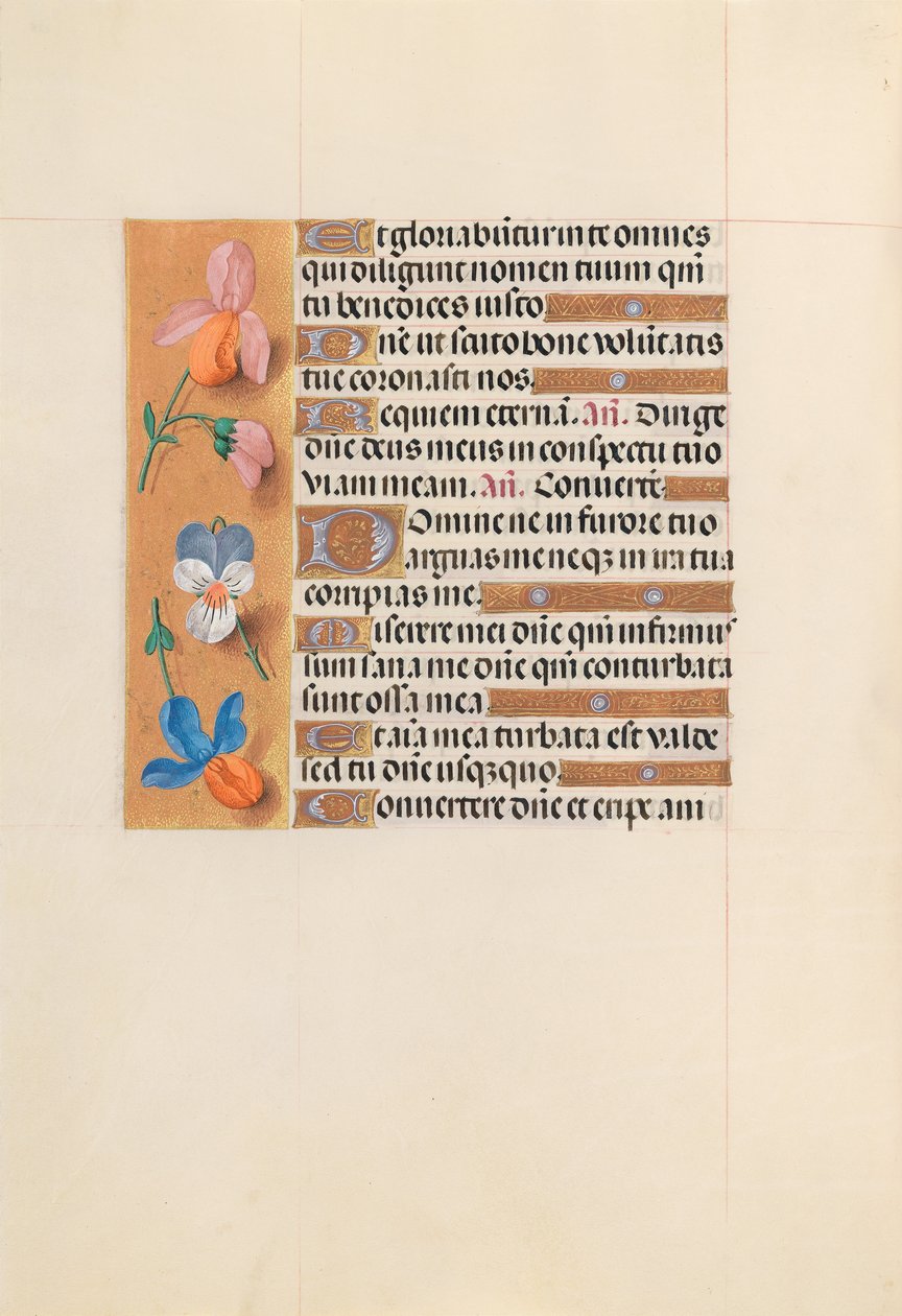 Izabella katolikus királyné, spanyol királynő órái: Fol. 228V, c. 1500. alkotó: Master of the First Prayerbook of Maximillian