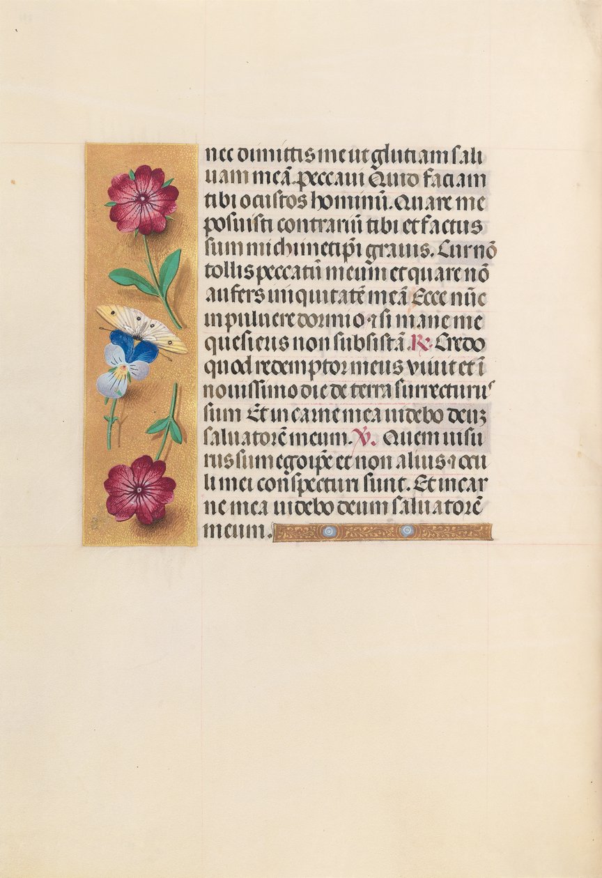 Izabella katolikus királyné, spanyol királynő órái: Fol. 231v, c. 1500. alkotó: Master of the First Prayerbook of Maximillian