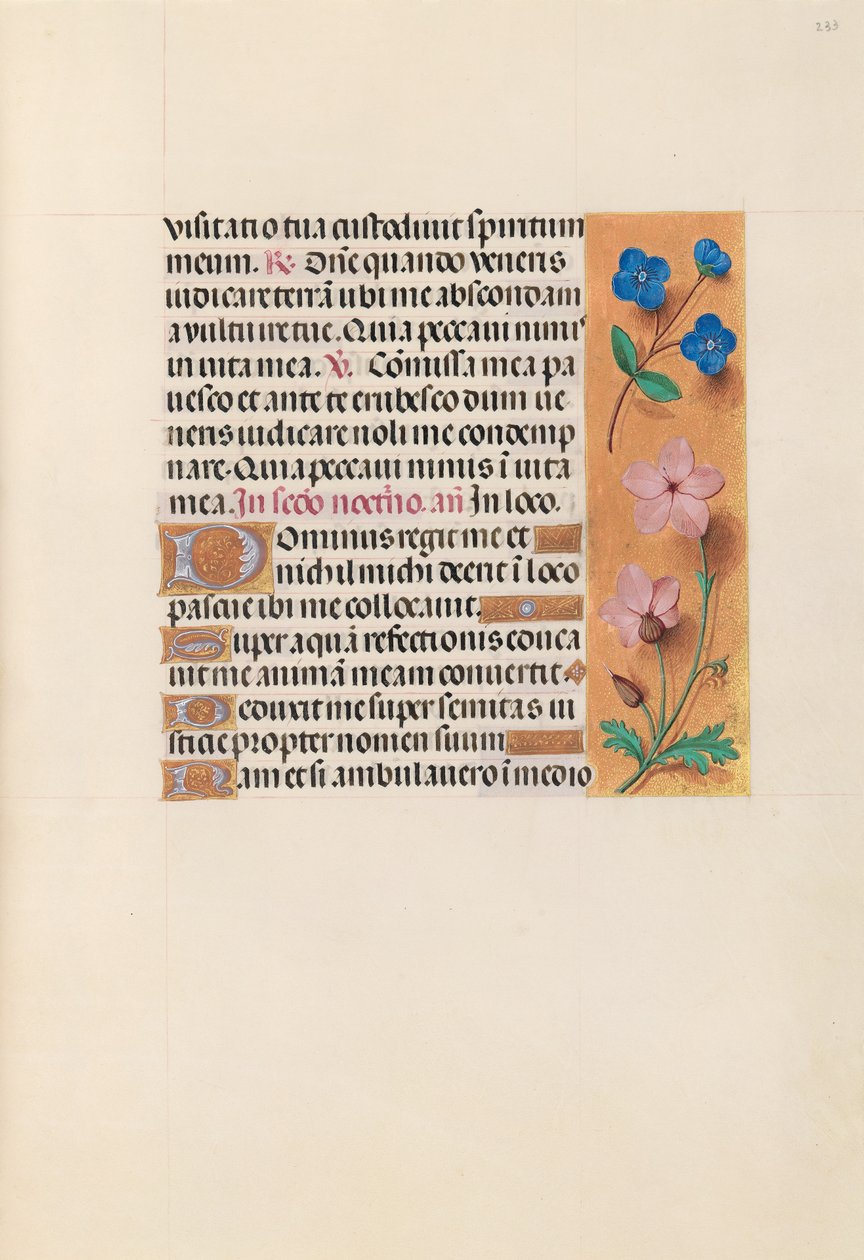Izabella katolikus királynő, Spanyolország királynőjének órái:  Fol. 233r alkotó: Master of the First Prayerbook of Maximillian