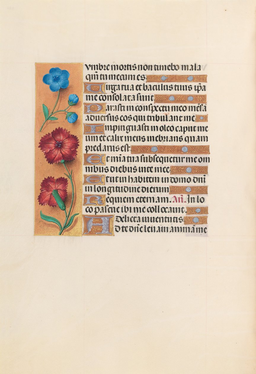 Izabella katolikus királyné, spanyol királynő órái: Fol. 233v, c. 1500. alkotó: Master of the First Prayerbook of Maximillian
