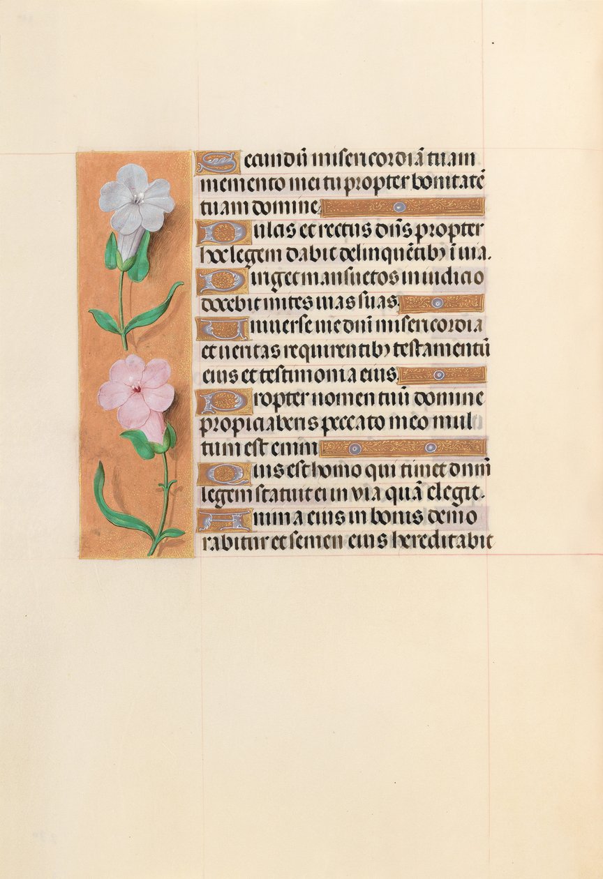 Izabella katolikus királyné, spanyol királynő órái: Fol. 234v, c. 1500. alkotó: Master of the First Prayerbook of Maximillian