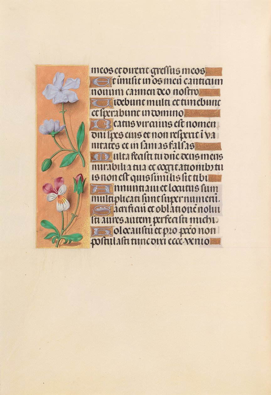 Izabella katolikus királyné, spanyol királynő órái: Fol. 239v, c. 1500. alkotó: Master of the First Prayerbook of Maximillian