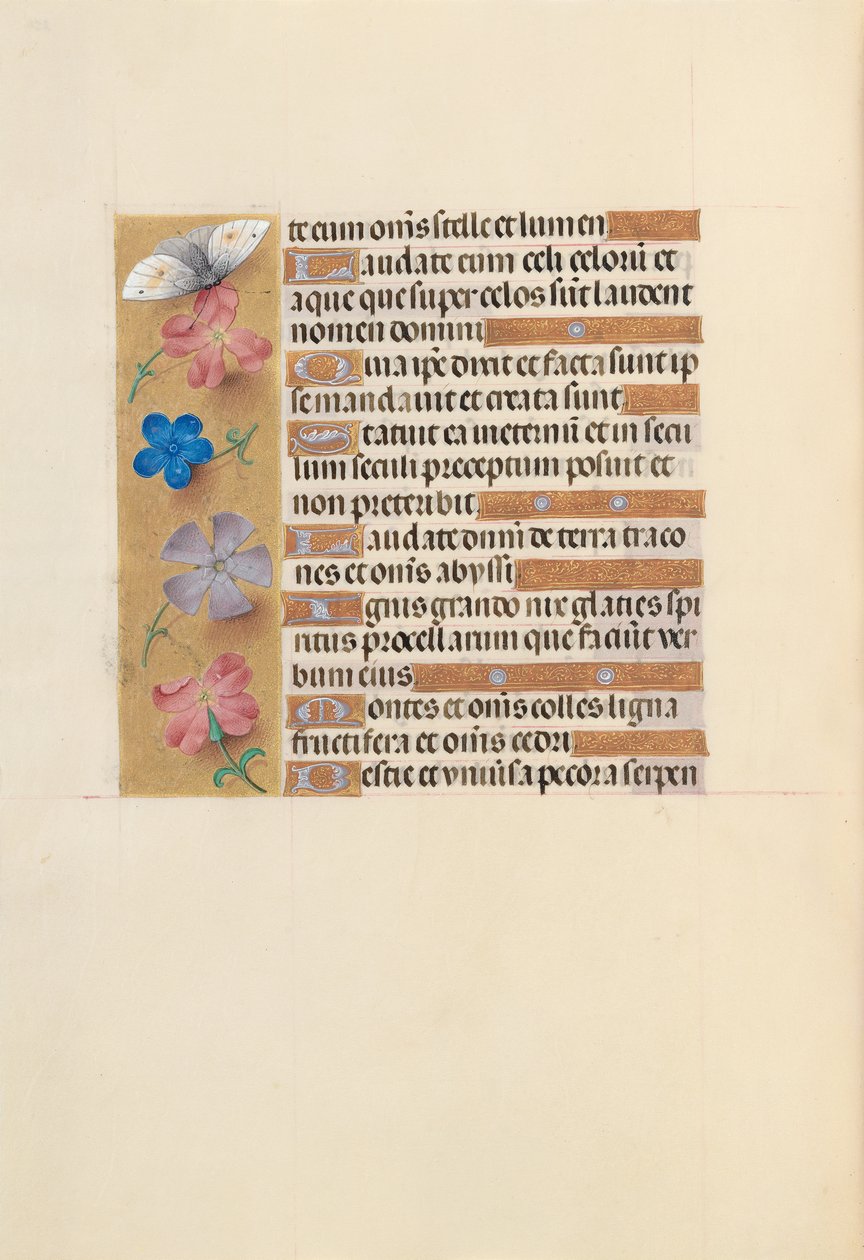 Izabella katolikus királyné, spanyol királynő órái: Fol. 252V, c. 1500. alkotó: Master of the First Prayerbook of Maximillian