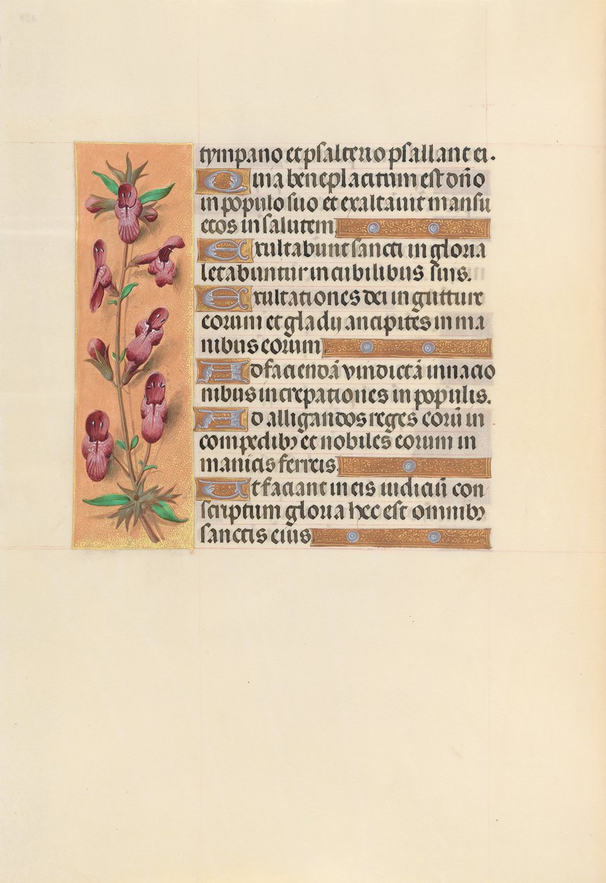 Izabella katolikus királyné, spanyol királynő órái: Fol. 253v, c. 1500. alkotó: Master of the First Prayerbook of Maximillian