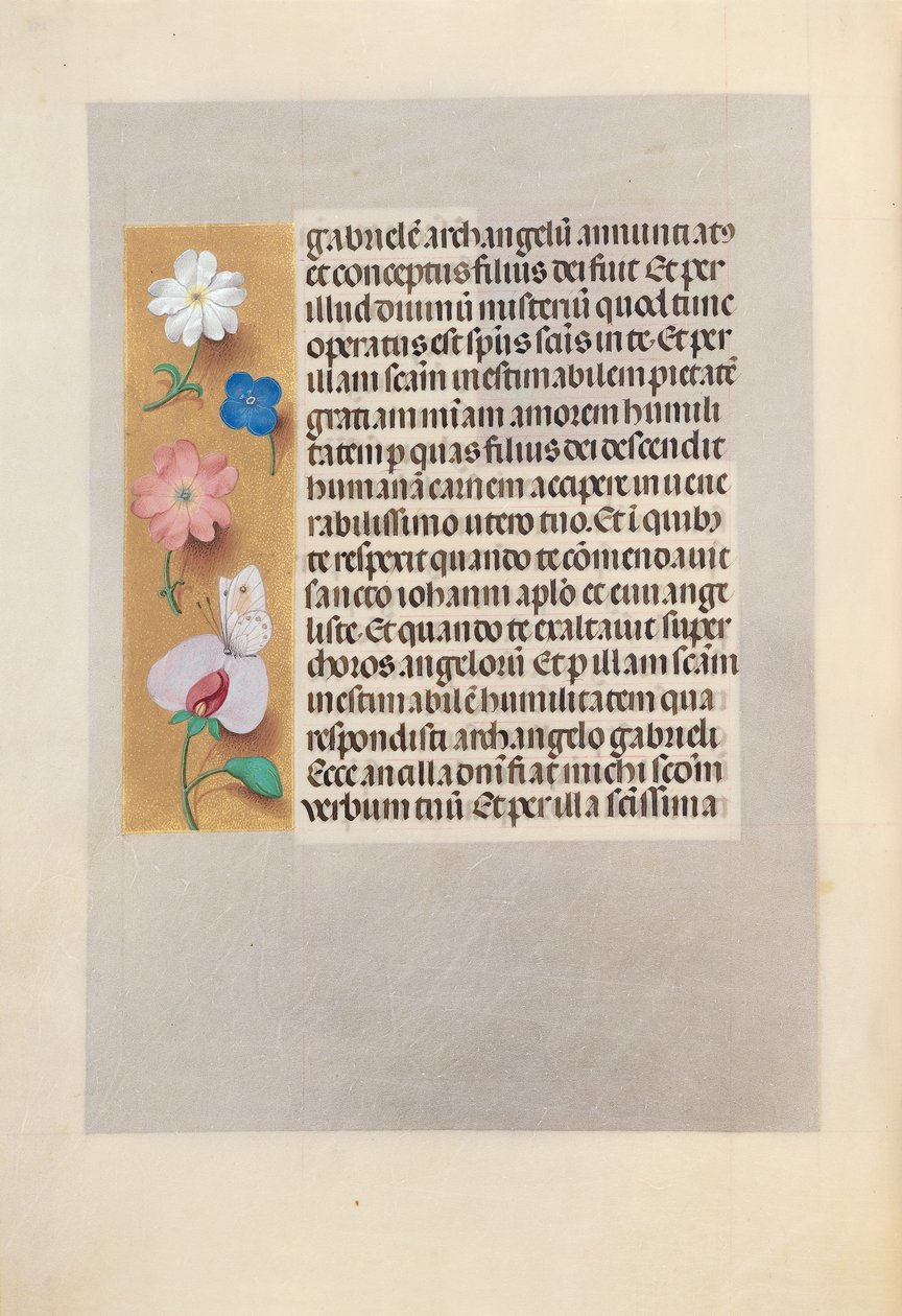 Izabella katolikus királyné, spanyol királynő órái: Fol. 258V, c. 1500. alkotó: Master of the First Prayerbook of Maximillian