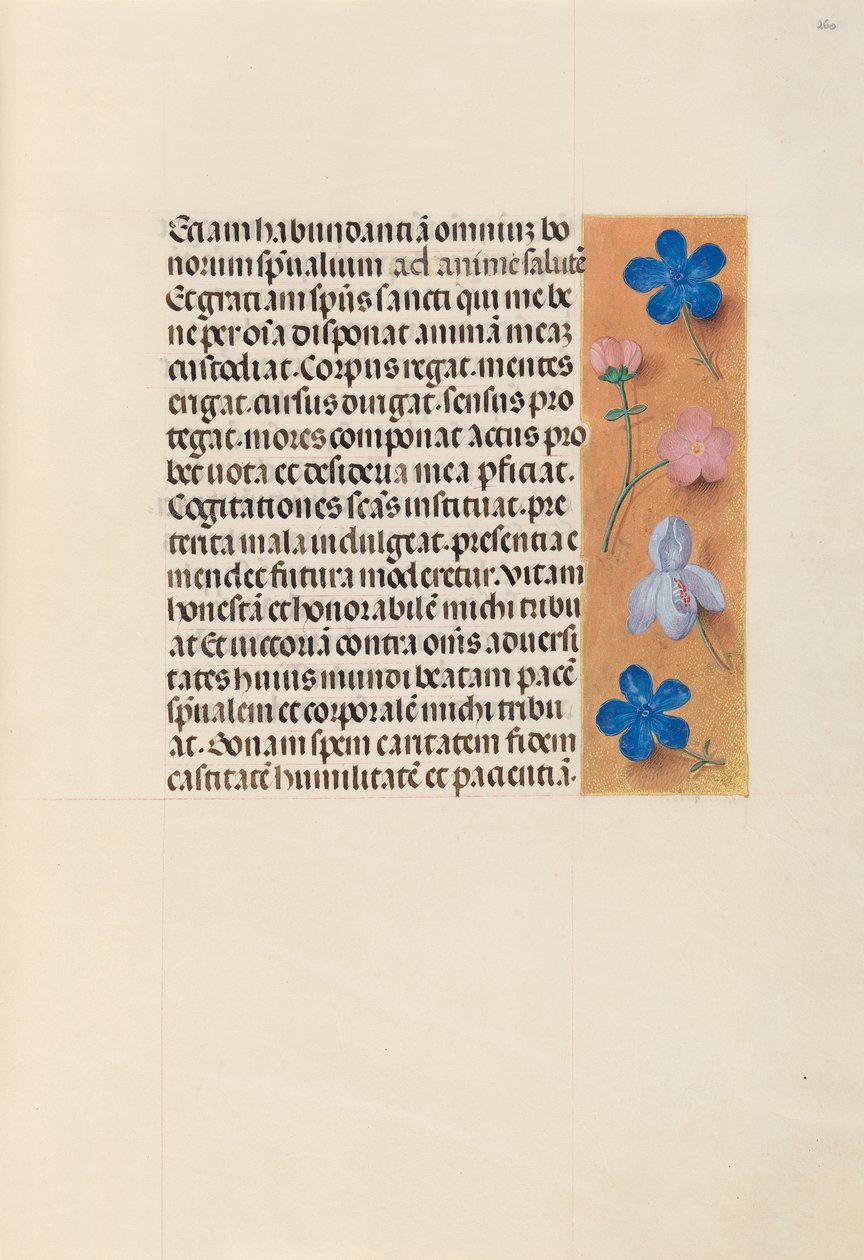 Izabella katolikus királyné, spanyol királynő órái: Fol. 260r, c. 1500. alkotó: Master of the First Prayerbook of Maximillian