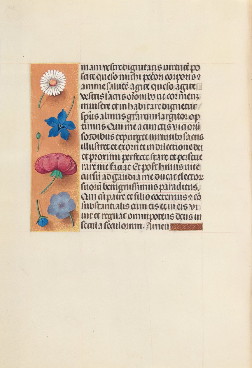 Izabella katolikus királyné, spanyol királynő órái: Fol. 263v, Szent Gergely mise, c. 1500. alkotó: Master of the First Prayerbook of Maximillian