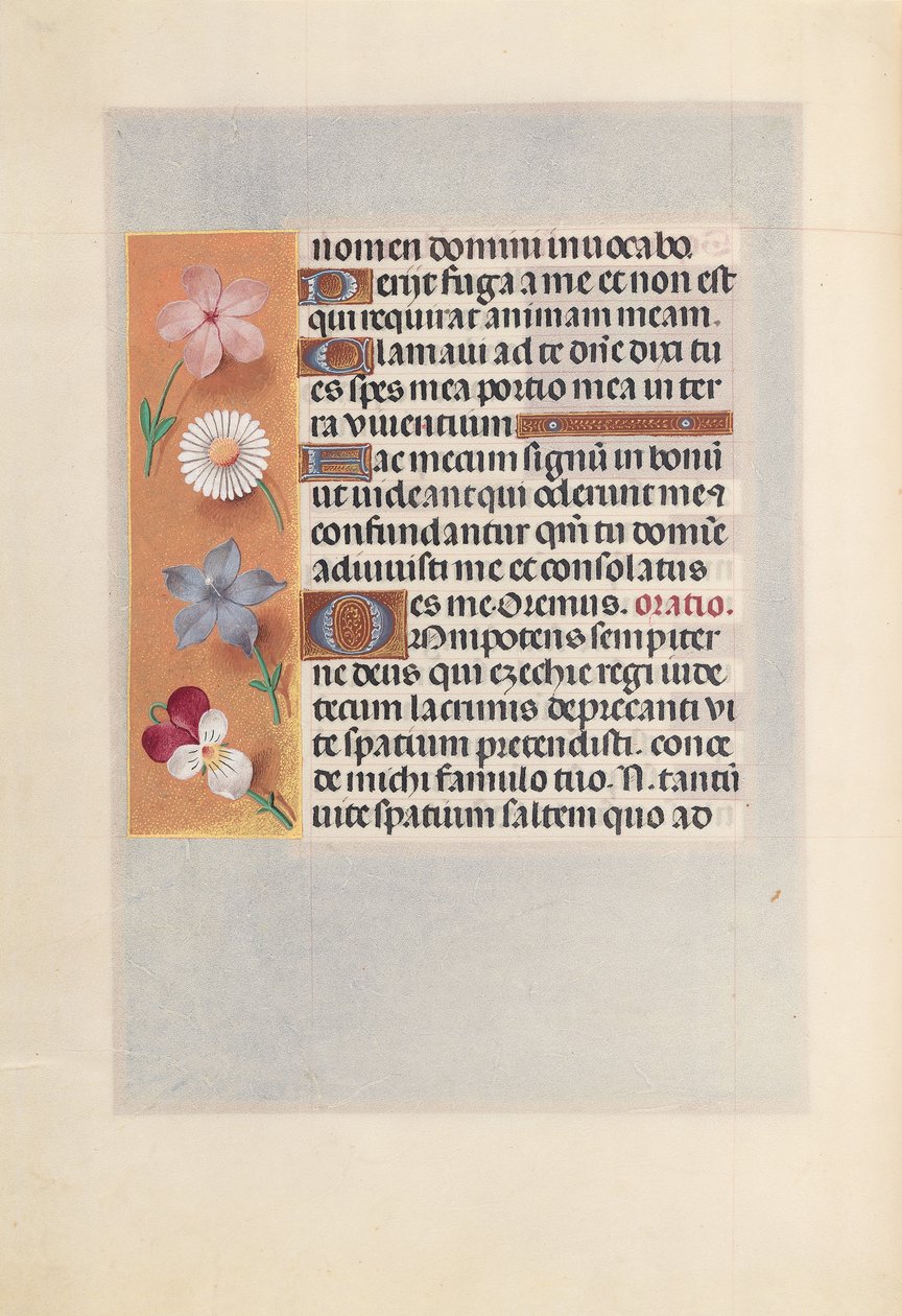 Izabella katolikus királyné, spanyol királynő órái: Fol. 268V, c. 1500. alkotó: Master of the First Prayerbook of Maximillian
