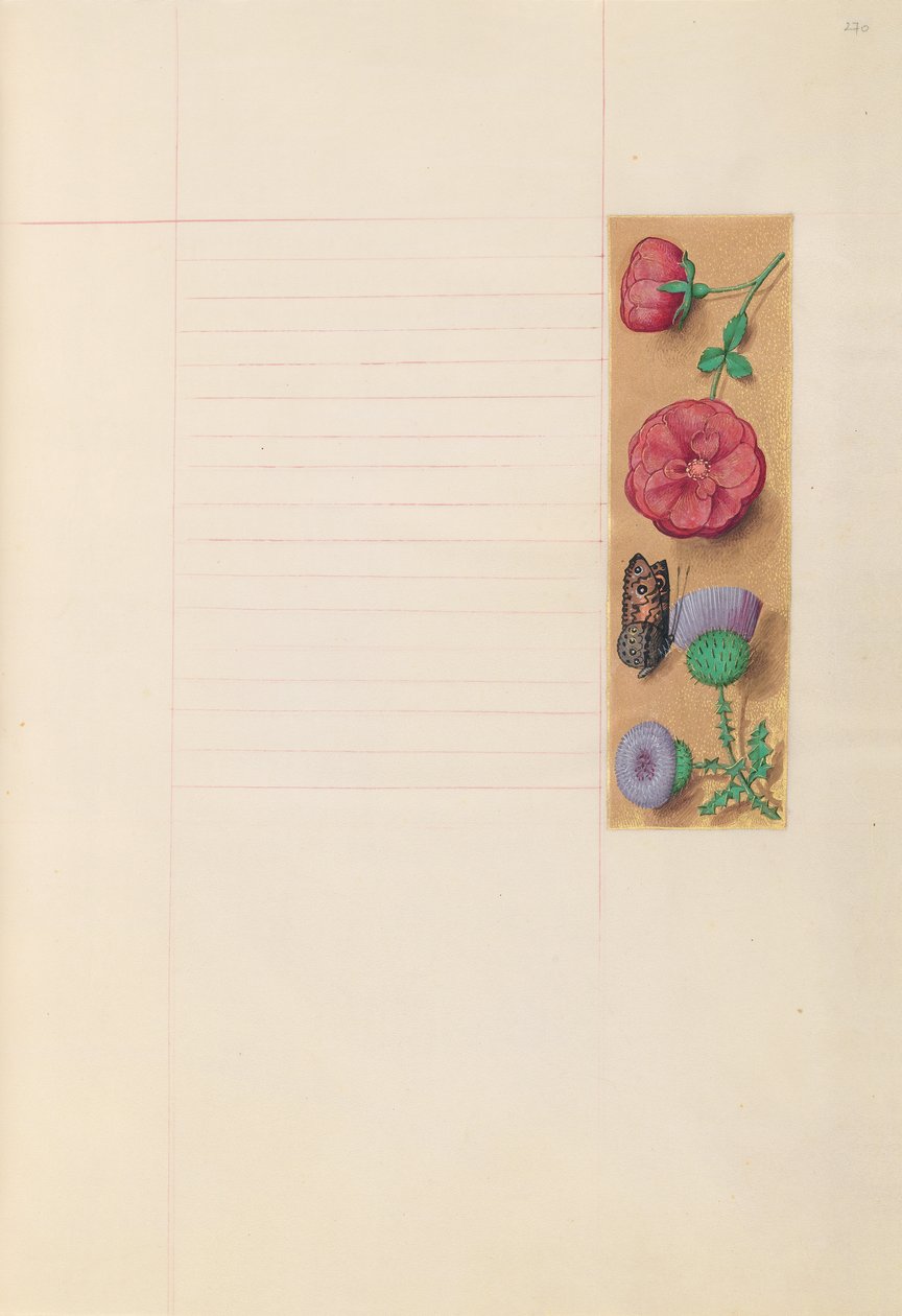 Izabella katolikus királyné, spanyol királynő órái: Fol. 270r, c. 1500. alkotó: Master of the First Prayerbook of Maximillian