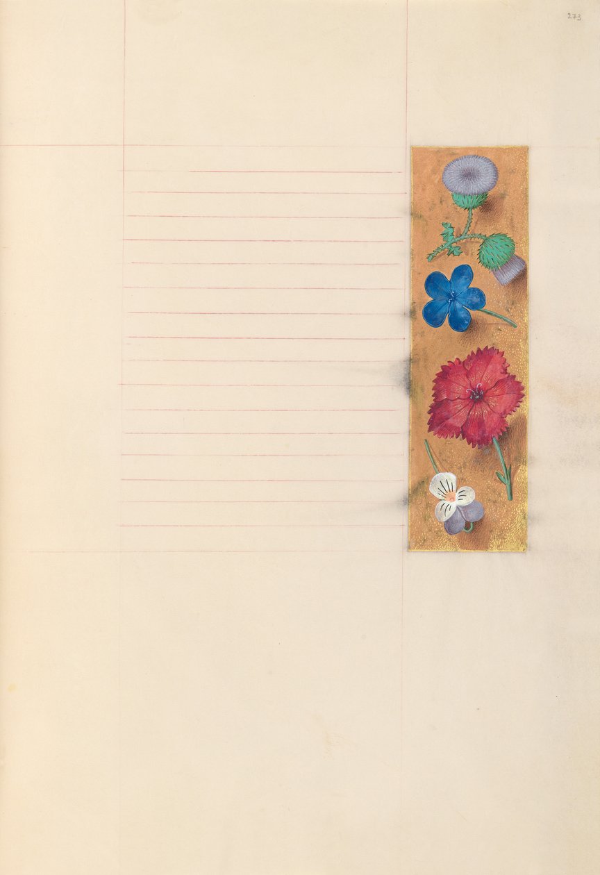 Izabella katolikus királyné, spanyol királynő órái: Fol. 273r, c. 1500. alkotó: Master of the First Prayerbook of Maximillian
