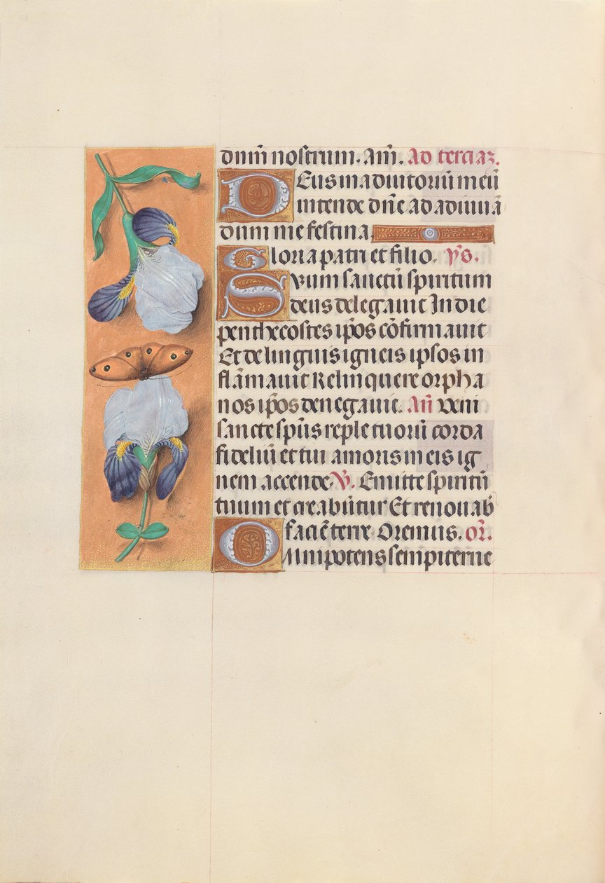 Izabella katolikus királyné, spanyol királynő órái: Fol. 33v, c. 1500. alkotó: Master of the First Prayerbook of Maximillian