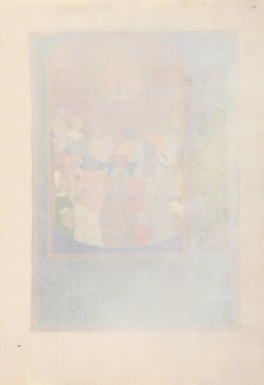Izabella katolikus királyné, spanyol királynő órái: Fol. 37r, c. 1500. alkotó: Master of the First Prayerbook of Maximillian