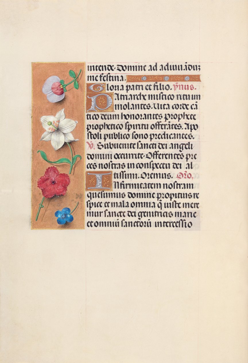 Izabella katolikus királyné, spanyol királynő órái: Fol. 39v, c. 1500. alkotó: Master of the First Prayerbook of Maximillian