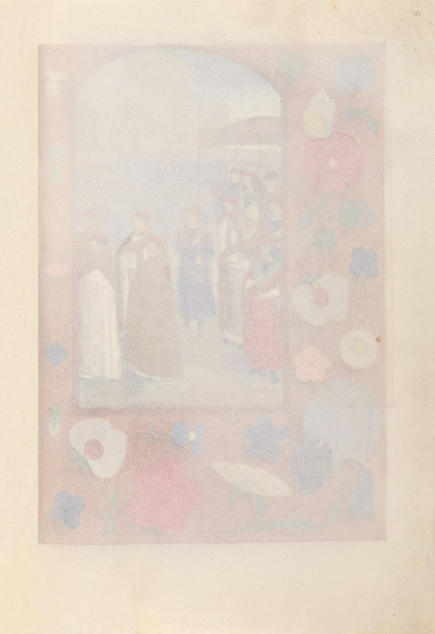 Izabella katolikus királyné, spanyol királynő órái: Fol. 43r, c. 1500. alkotó: Master of the First Prayerbook of Maximillian