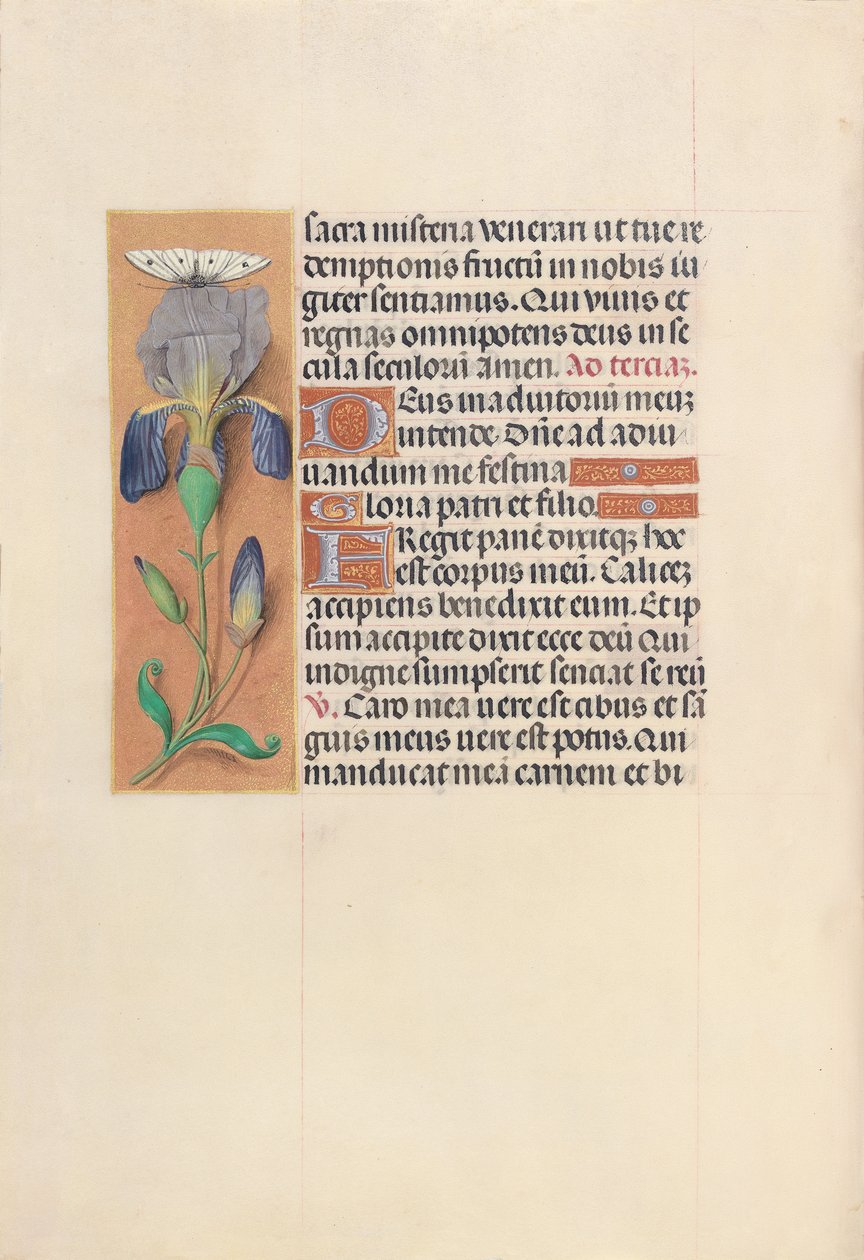 Izabella katolikus királyné, spanyol királynő órái: Fol. 45V, c. 1500. alkotó: Master of the First Prayerbook of Maximillian