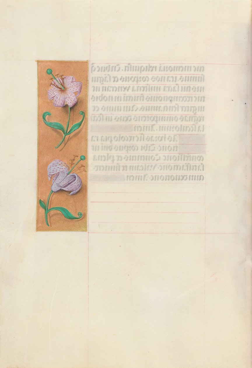 Izabella katolikus királyné, spanyol királynő órái: Fol. 49v, c. 1500. alkotó: Master of the First Prayerbook of Maximillian