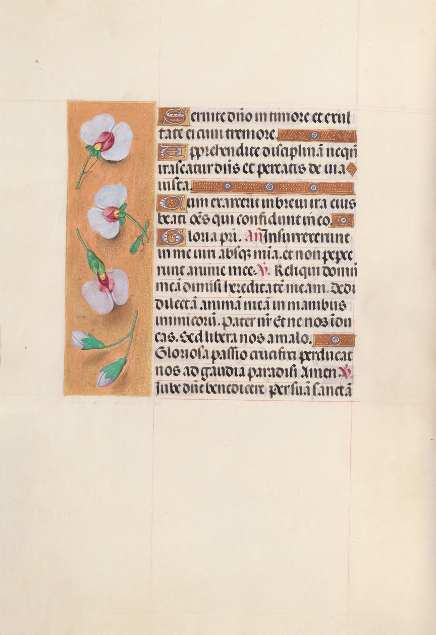 Izabella katolikus királyné, spanyol királynő órái: Fol. 53v, c. 1500. alkotó: Master of the First Prayerbook of Maximillian