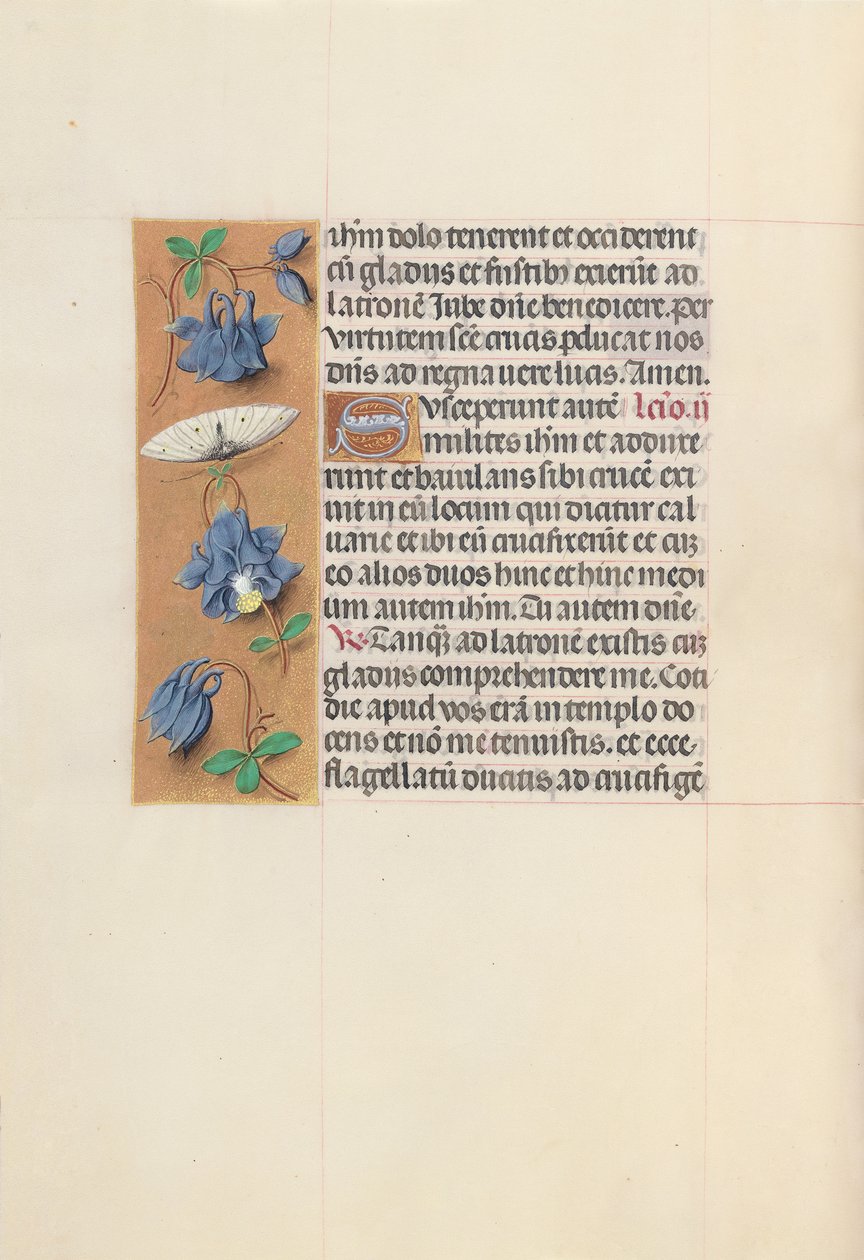 Izabella katolikus királyné, spanyol királynő órái: Fol. 54v, c. 1500. alkotó: Master of the First Prayerbook of Maximillian