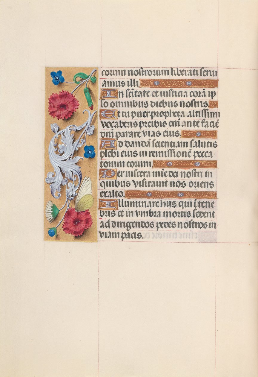Izabella katolikus királyné, spanyol királynő órái: Fol. 59v, c. 1500. alkotó: Master of the First Prayerbook of Maximillian