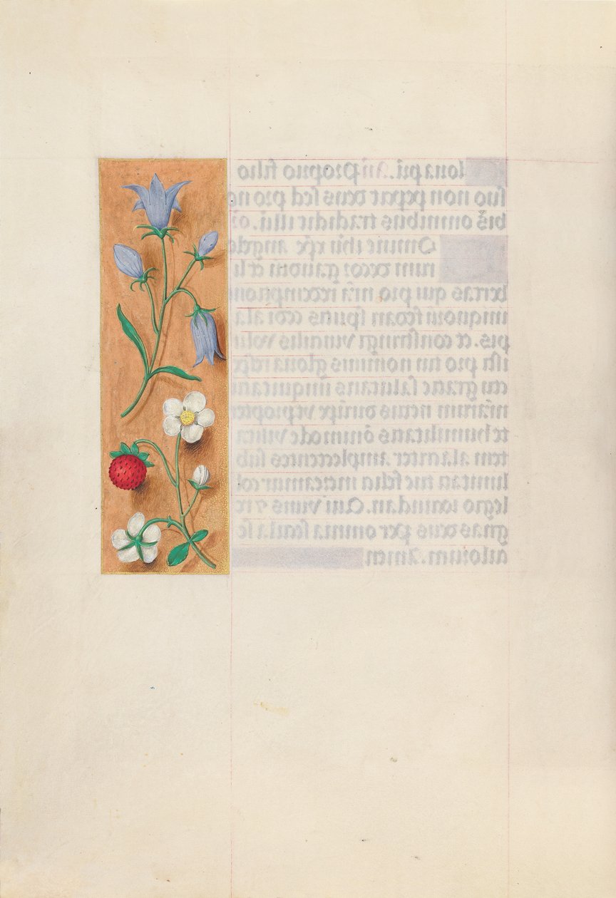 Izabella katolikus királyné, spanyol királynő órái: Fol. 60V, c. 1500. alkotó: Master of the First Prayerbook of Maximillian