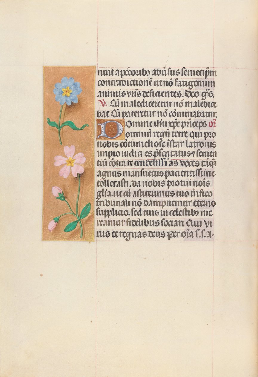 Izabella katolikus királyné, spanyol királynő órái: Fol. 62V, c. 1500. alkotó: Master of the First Prayerbook of Maximillian