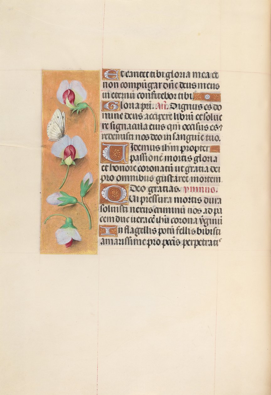 Izabella katolikus királyné, spanyol királynő órái: Fol. 74v, c. 1500. alkotó: Master of the First Prayerbook of Maximillian