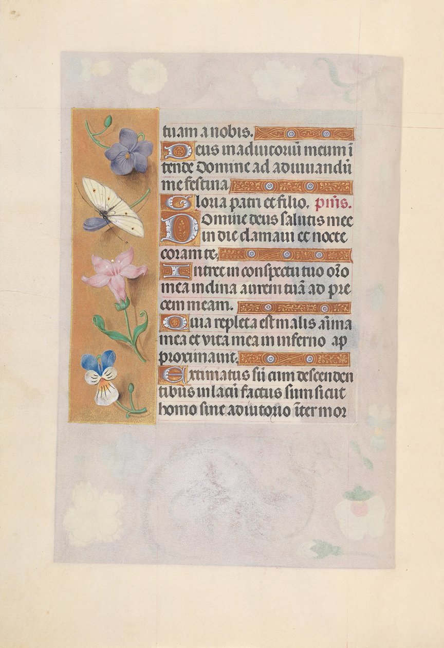 Izabella katolikus királyné, spanyol királynő órái: Fol. 77V, c. 1500. alkotó: Master of the First Prayerbook of Maximillian