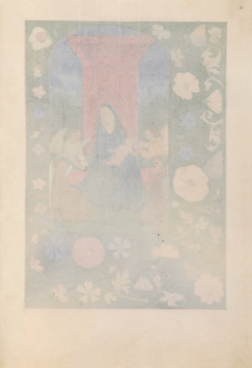 Izabella katolikus királyné, spanyol királynő órái: Fol. 80r, c. 1500. alkotó: Master of the First Prayerbook of Maximillian