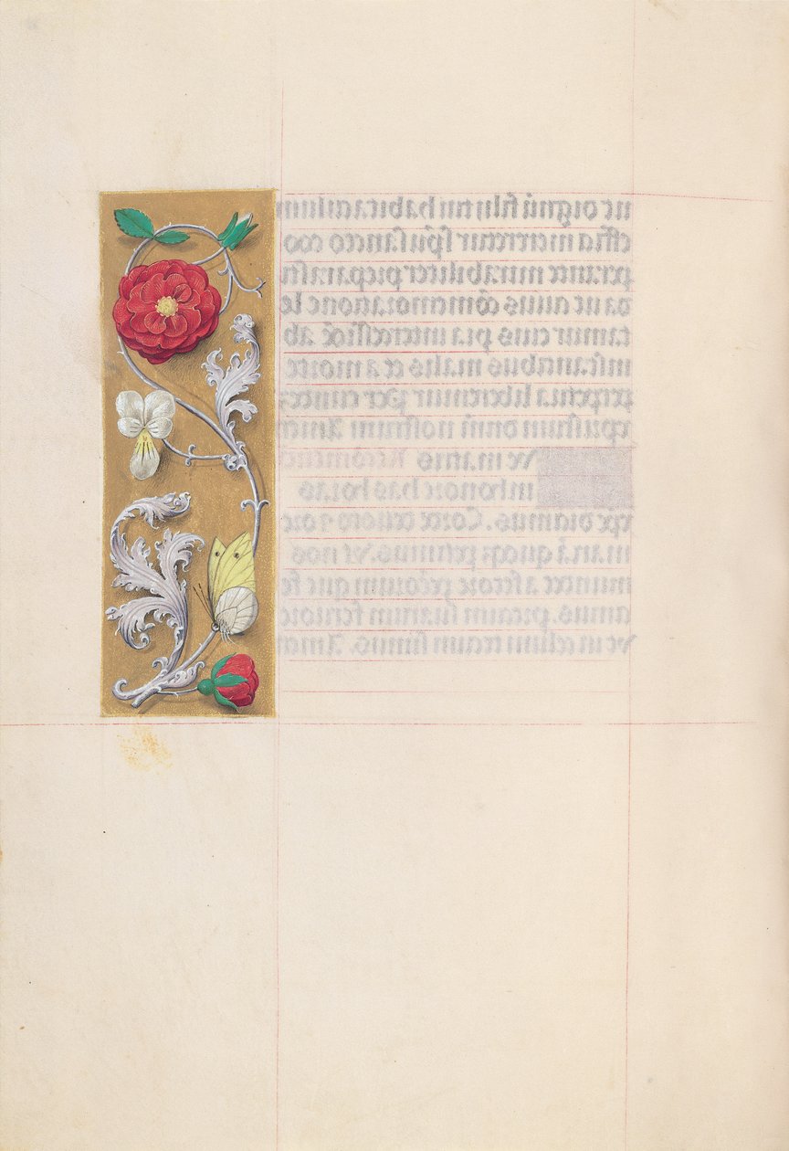 Izabella katolikus királyné, spanyol királynő órái: Fol. 86v, c. 1500. alkotó: Master of the First Prayerbook of Maximillian