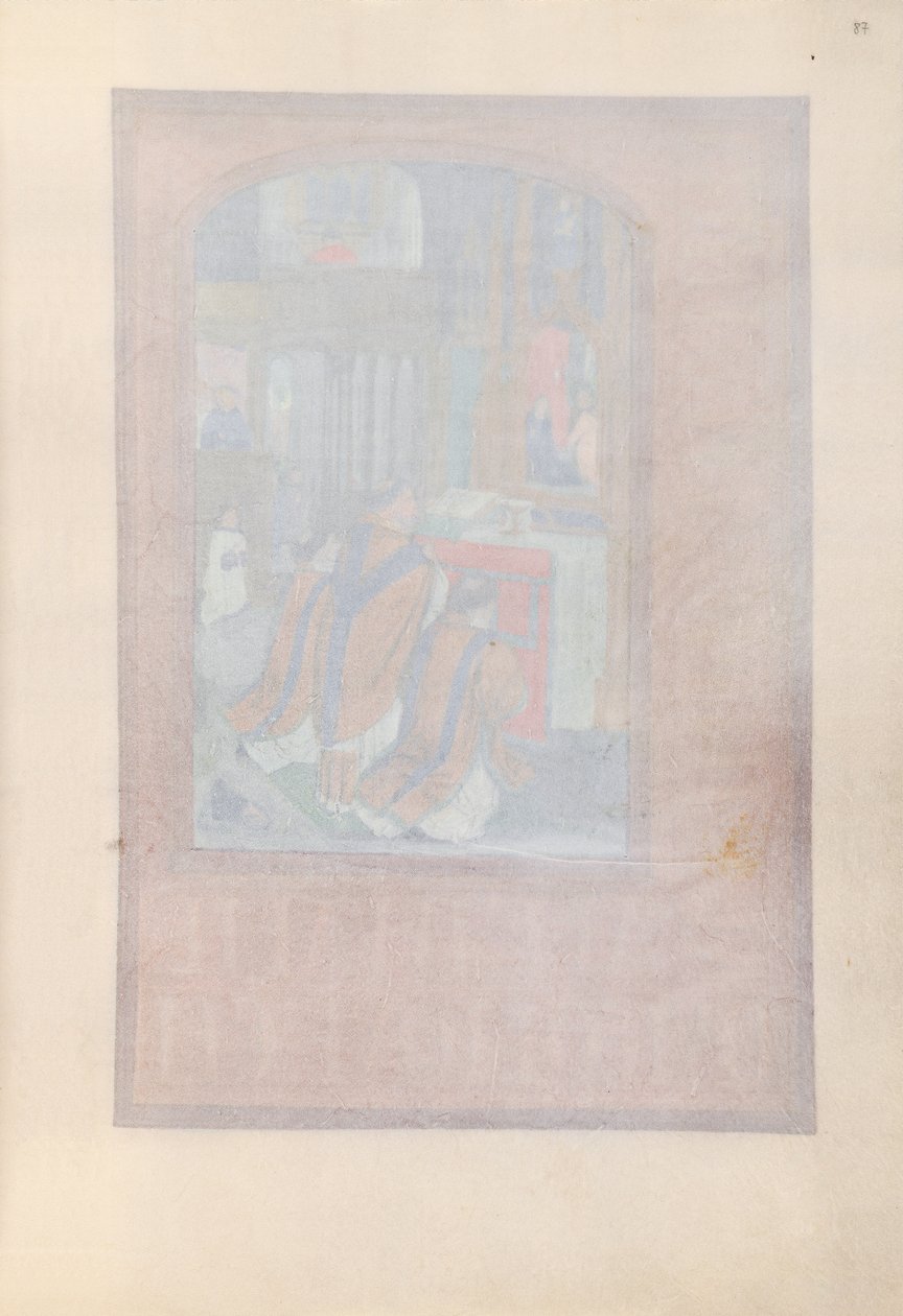 Izabella katolikus királyné, spanyol királynő órái: Fol. 87r, c. 1500. alkotó: Master of the First Prayerbook of Maximillian