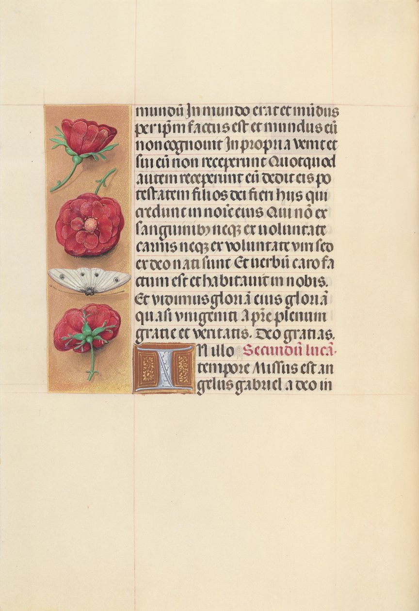 Izabella katolikus királyné, spanyol királynő órái: Fol. 93v, c. 1500. alkotó: Master of the First Prayerbook of Maximillian