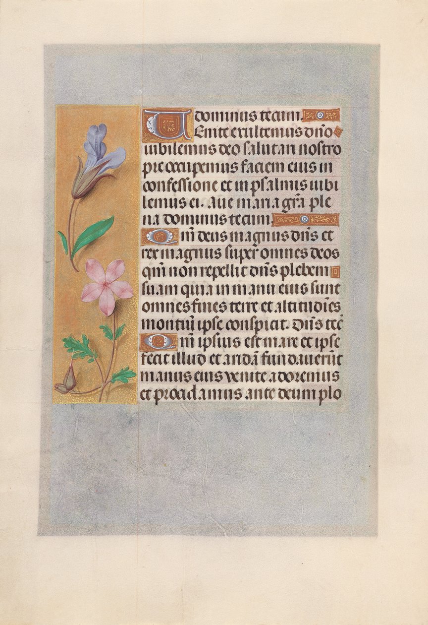 Izabella katolikus királyné, spanyol királynő órái: Fol. 98v, c. 1500. alkotó: Master of the First Prayerbook of Maximillian