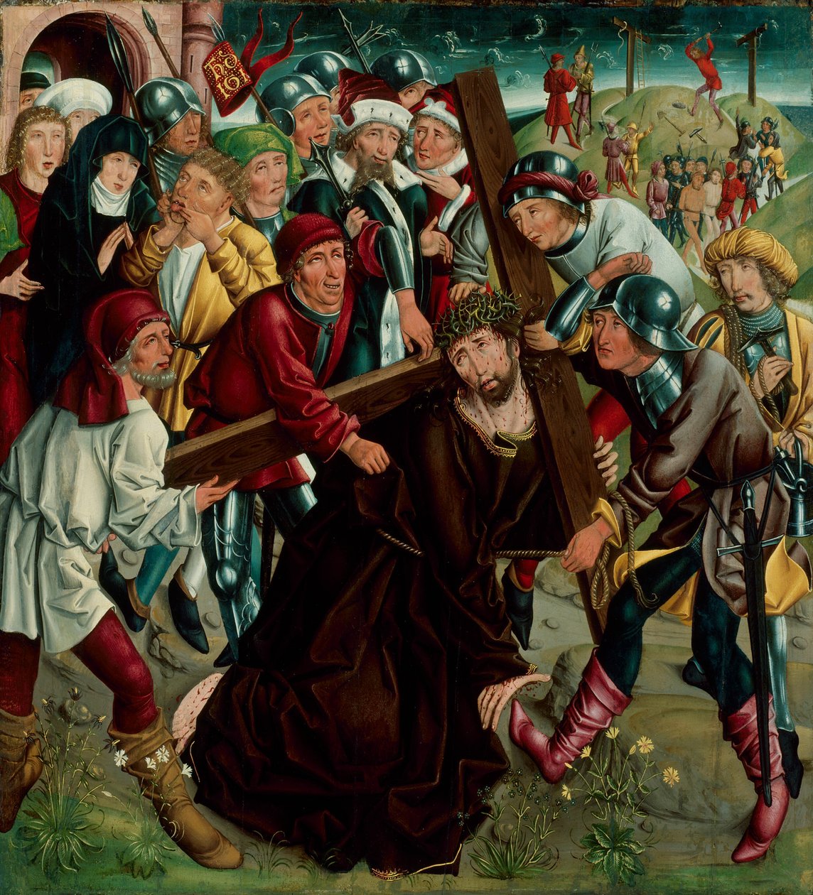 A keresztet hordozó Krisztus alkotó: Master of the Freising Visitation