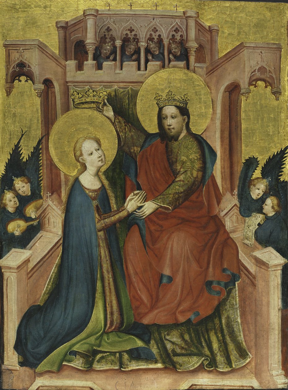 A Szűz megkoronázása alkotó: Master of the Fröndenberg Altarpiece