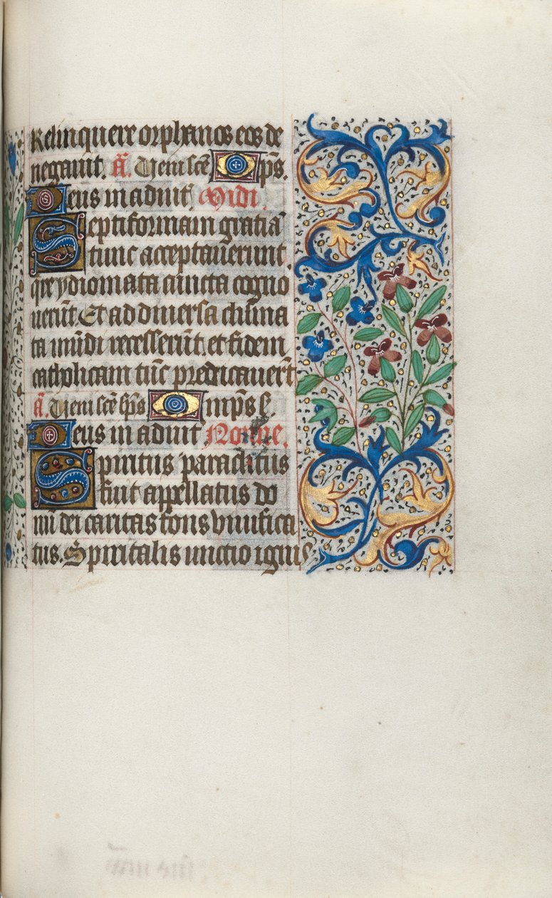 Órakönyv Rouen használata: fol. 101r, c. 1470. alkotó: Master of the Geneva Latini