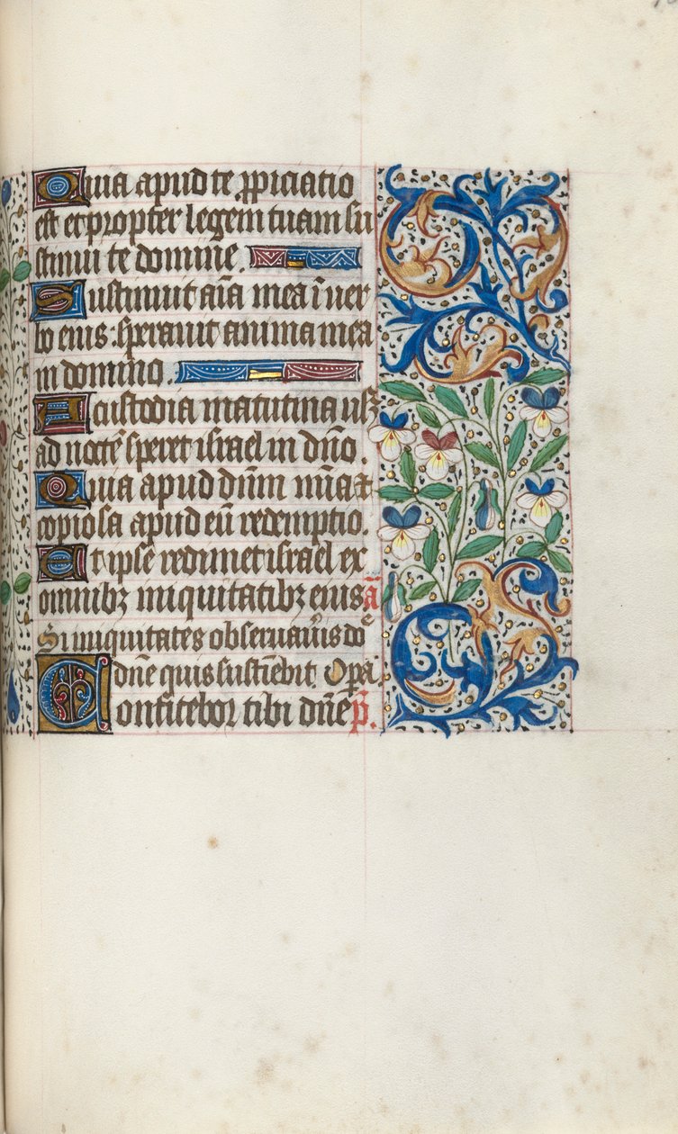Órakönyv Rouen használata: fol. 106r, c. 1470. alkotó: Master of the Geneva Latini