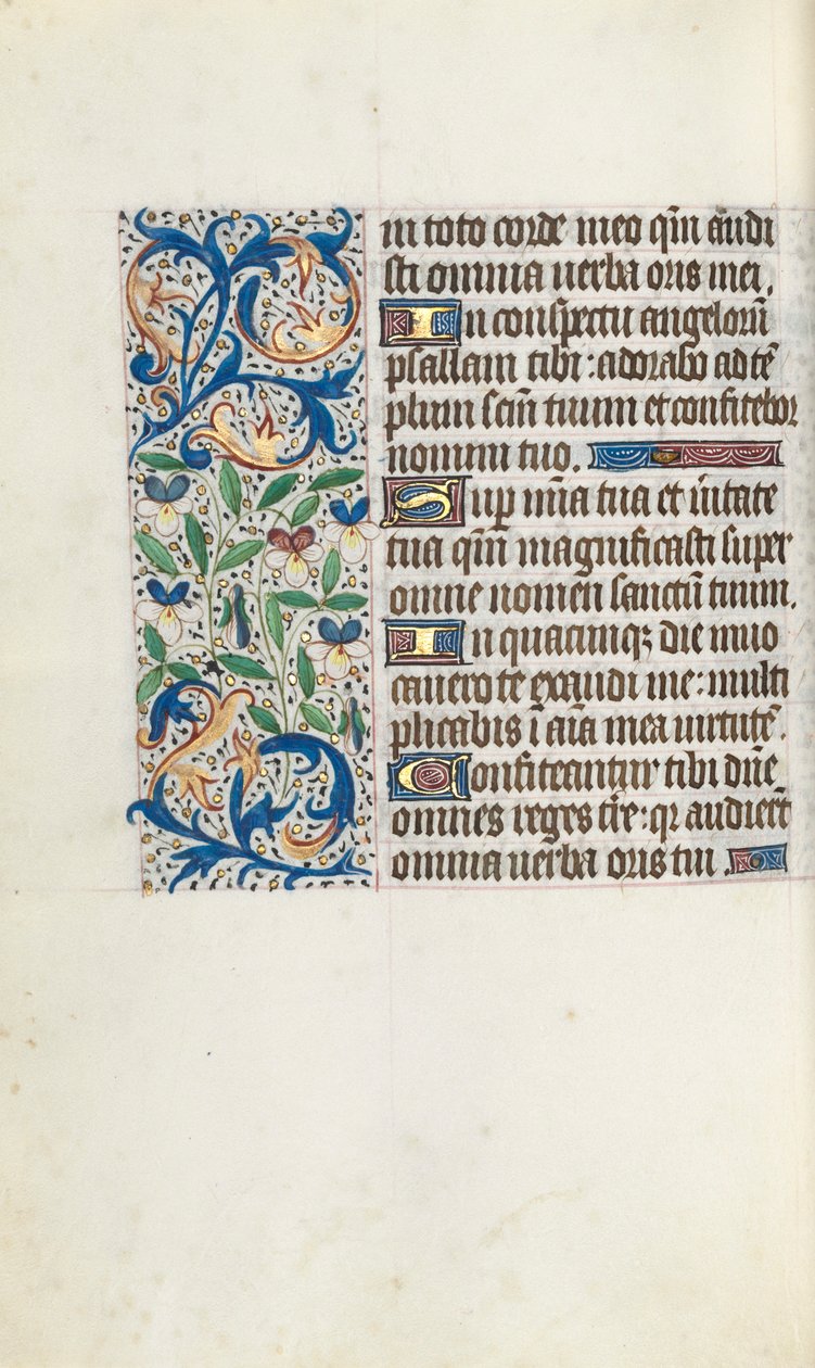 Órakönyv Rouen használata: fol. 106r, c. 1470. alkotó: Master of the Geneva Latini