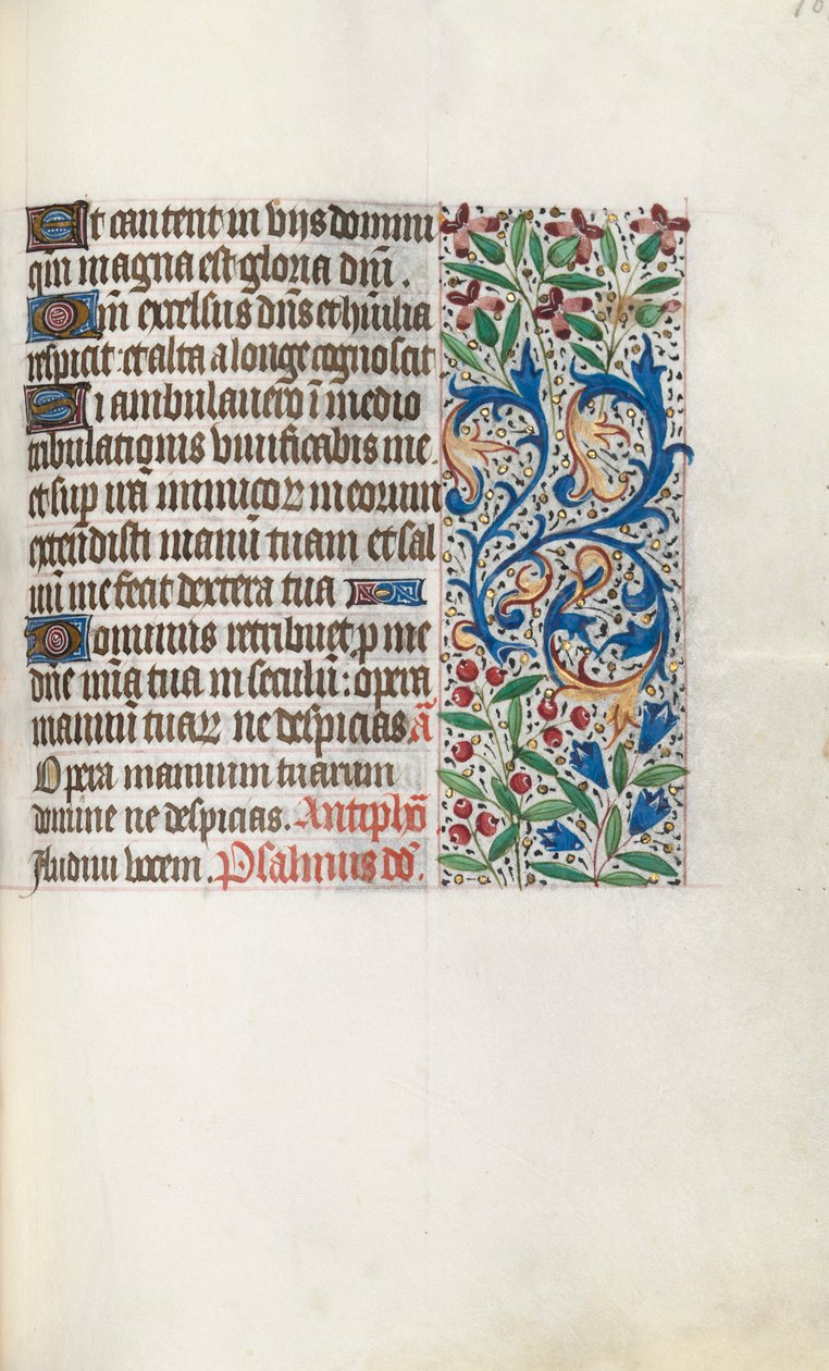 Órakönyv Rouen használata: fol. 107r, c. 1470. alkotó: Master of the Geneva Latini