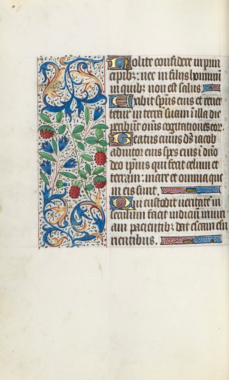 Órakönyv Rouen használata: fol. 108V, c. 1470. alkotó: Master of the Geneva Latini