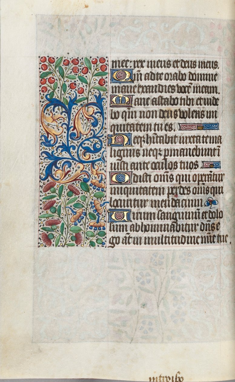 Órakönyv Rouen használata: fol. 110V, c. 1470. alkotó: Master of the Geneva Latini