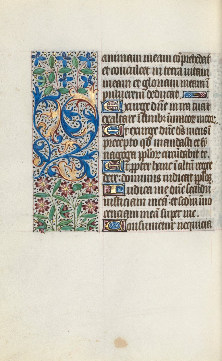 Órakönyv Rouen használata: fol. 113v, c. 1470. alkotó: Master of the Geneva Latini