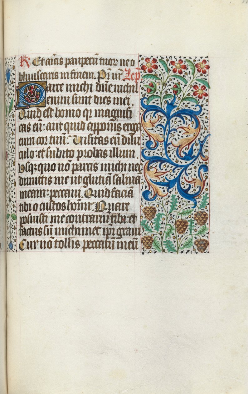 Órakönyv Rouen használata: fol. 115r, c. 1470. alkotó: Master of the Geneva Latini